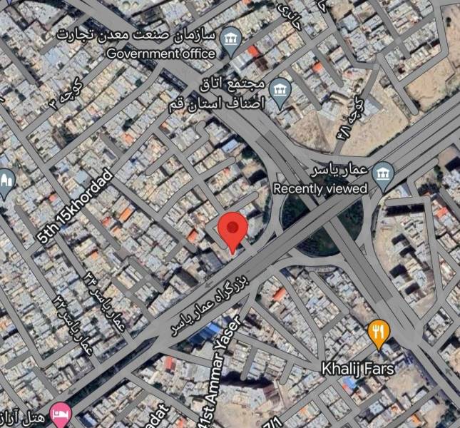 زمین تجاری بر عماریاسر پروانه ۷ سقف