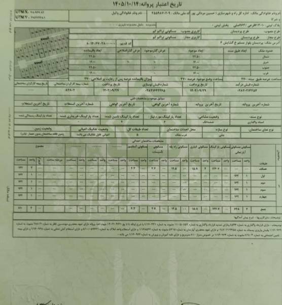 زمین به متراژ 270 متر